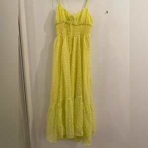 Urban Outfitters yellow maxi sundress.
